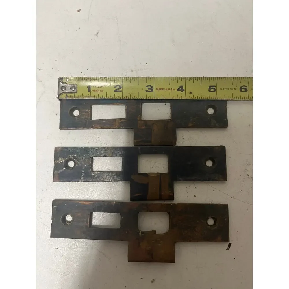 Antique/Vintage Style Door Strike Plate, Mortise, Striker, 5-1/4